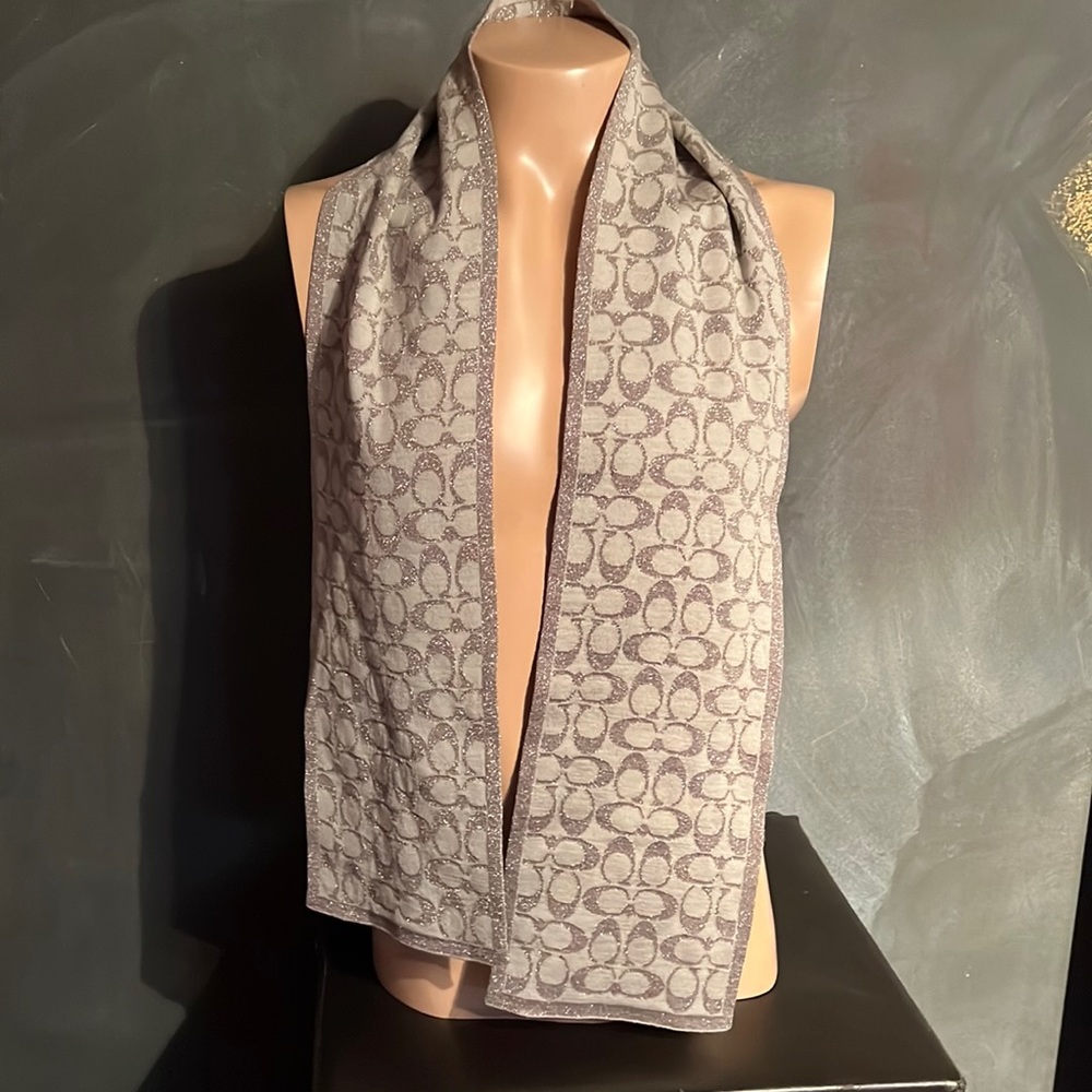 Coach Scarf 7” x 58”